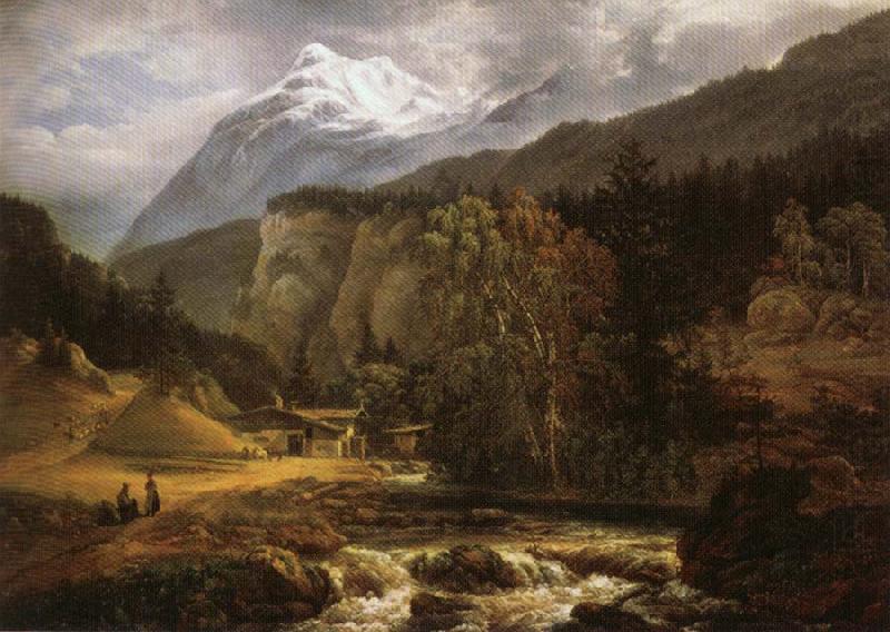 Johan Christian Dahl Alpine Landscape china oil painting image